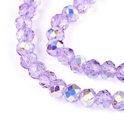 Transparent Glass Beads Strands X-EGLA-N016-3mm-03-1