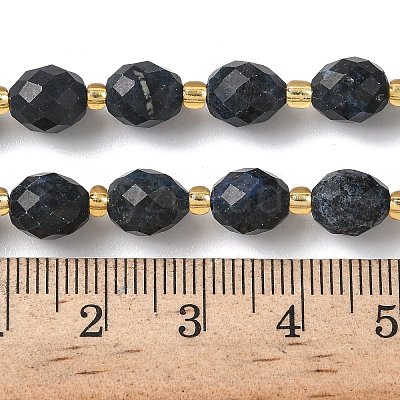 Natural Dumortierite Beads Strands G-F809-A39-01-1