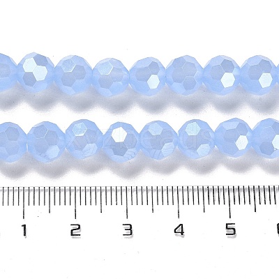Electroplate Glass Beads Strands EGLA-A035-J8mm-A03-1
