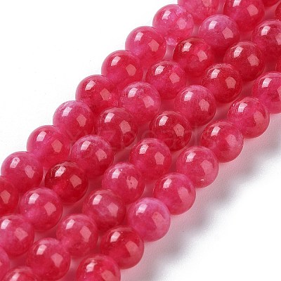 Dyed Natural Malaysia Jade Beads Strands G-G021-02A-08-1