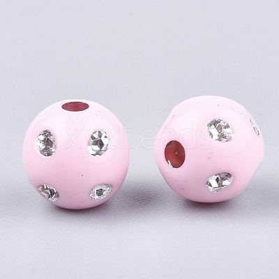 Plating Acrylic Beads PACR-S186-10mm-A08-1