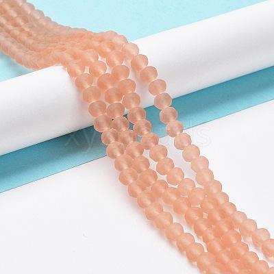 Transparent Glass Beads Strands EGLA-A034-T2mm-MD21-1