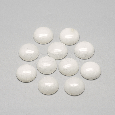 Natural White Jade Cabochons X-G-R416-10mm-11-1