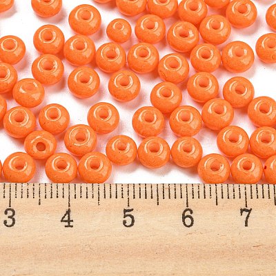 Imitation Jade 3/0 Glass Seed Beads SEED-Z001-A-B09-1