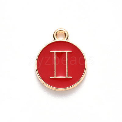 Alloy Enamel Pendants ENAM-SZ0001-27B-I-1