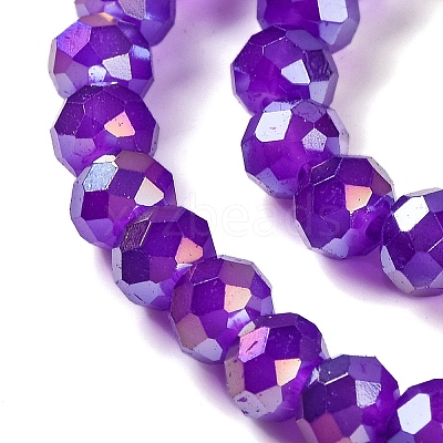 Baking Electroplate Glass Beads Strands LS-DGLA-A039-J10mm-B05-1