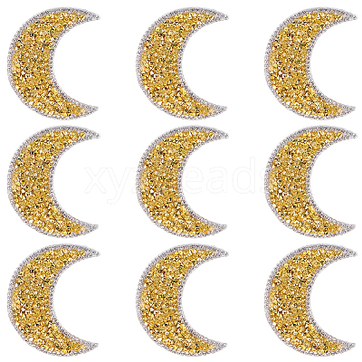 Resin Rhinestone Hotfix Rhinestone Iron on/Sew on Cloth Patches DIY-WH20063-030F-1