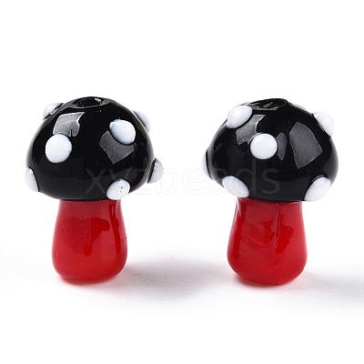 Handmade Lampwork Beads Strands LAMP-N024-09A-1