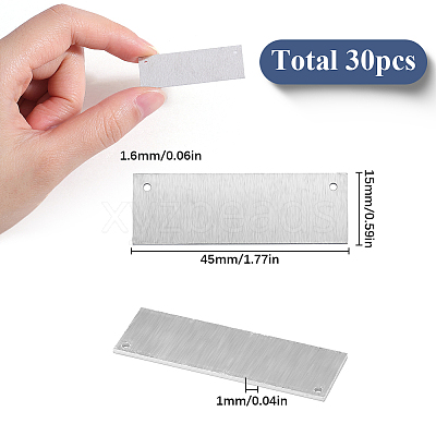 30Pcs Aluminum Pendants FIND-SC0010-01-1