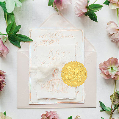 Self Adhesive Gold Foil Embossed Stickers DIY-WH0211-317-1