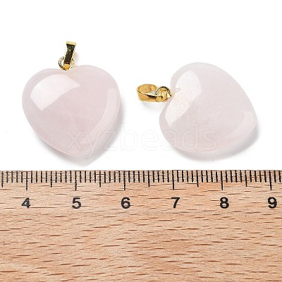 Natural Rose Quartz Pendants G-G956-B05-G-1