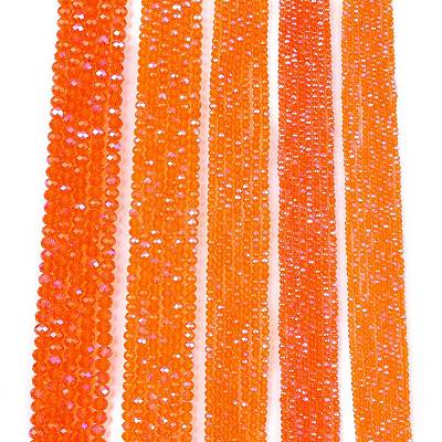 Electroplate Glass Beads Strands EGLA-A044-T2mm-L25-1