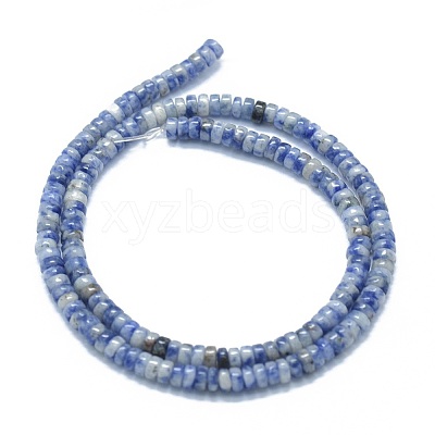 Natural Blue Spot Jasper Beads Strands G-F631-A17-1