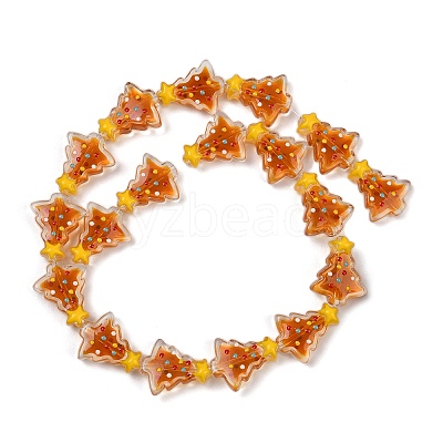 Transparent Glass Enamel Beads LAMP-S070-05B-1