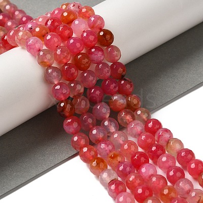 Dyed & Heated Natural Dragon Veins Agate Beads Strands G-P539-A01-04-1