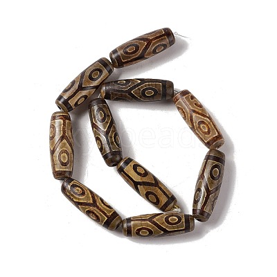 Tibetan Style dZi Beads Strands G-A024-01S-1