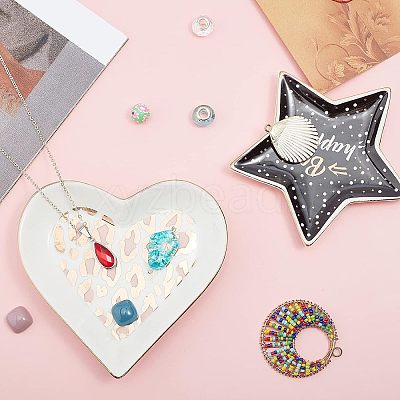 Porcelain Jewelry Plate DJEW-FG0001-06-1