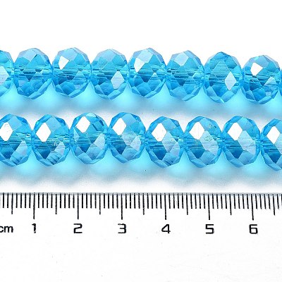 Anti-Tarnish Glass Beads Strands GR12MMY-20L-1