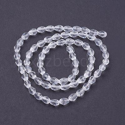 Glass Beads Strands X-GLAA-R024-6x4mm-12-1
