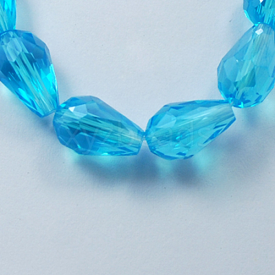 Electroplate Glass Beads Strands LS-EGLA-R008-6x4mm-10-1