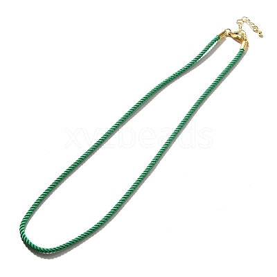 Nylon Milan Cord Necklace Making MAK-M028-01G-02-1