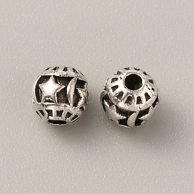 Tibetan Style Alloy Bead FIND-WH0034-46AS-10-1
