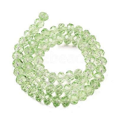 Transparent Baking Paint Glass Beads Strands DGLA-A034-T8mm-D11-1