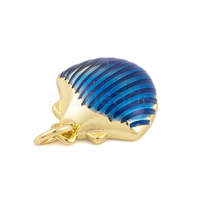 Rack Plating Brass Enamel Pendants X-KK-P269-09G-02-1