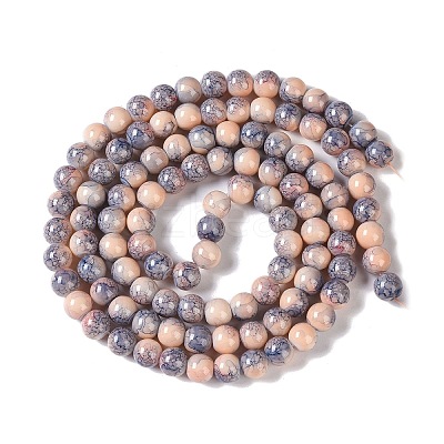 Baking Paint Glass Bead Strands X-GLAA-H031-01B-11-1