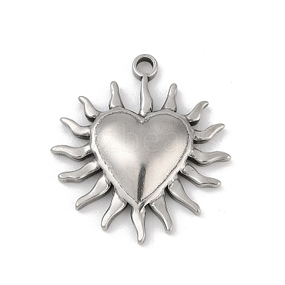 304 Stainless Steel Pendants STAS-D366-01K-P-1