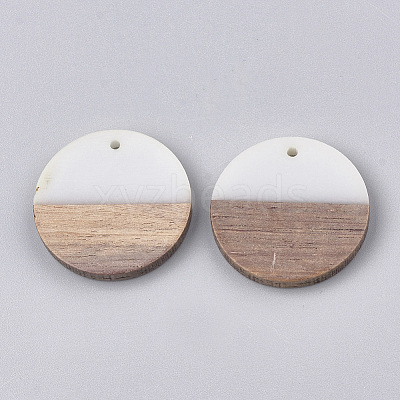 Resin & Walnut Wood Pendants LS-RESI-S358-02B-02-1