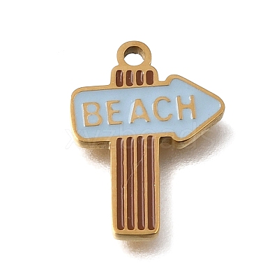 304 Stainless Steel Enamel Pendants SA-CBAA2E4-01H-G-1