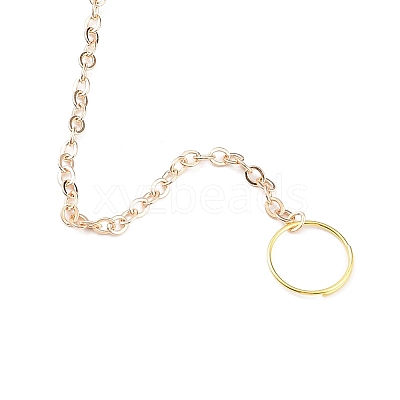 Brass Big Pendant Decorations HJEW-M005-04F-G-1