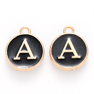 Golden Plated Enamel Alloy Charms ENAM-SZ0001-26B-A-1