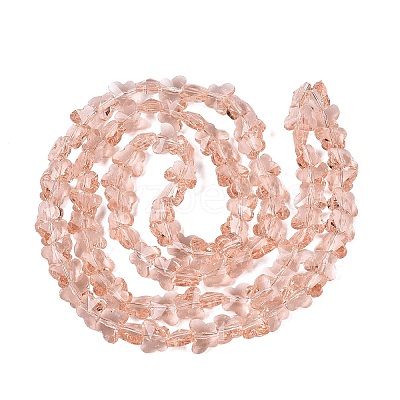 Transparent Glass Beads Strands GLAA-Q118-01A-B11-1