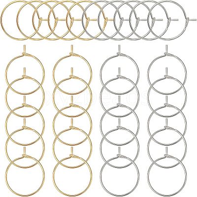 316 Stainless Steel Wine Glass Charms Rings STAS-UN0015-83B-1