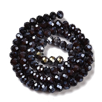 Baking Electroplate Glass Beads Strands X-DGLA-A039-J6MM-B20-1