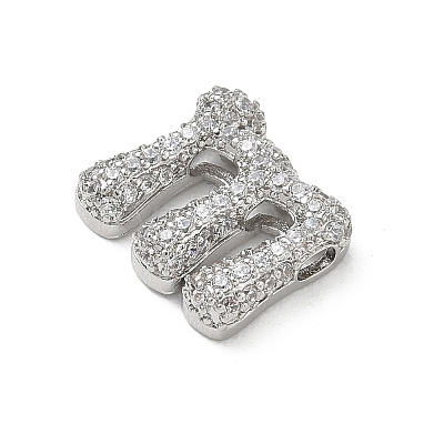 Brass Micro Pave Cubic Zirconia Pendants KK-A300-02P-M-1