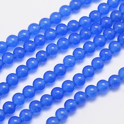 Natural & Dyed Malaysia Jade Bead Strands X-G-A146-6mm-A21-1