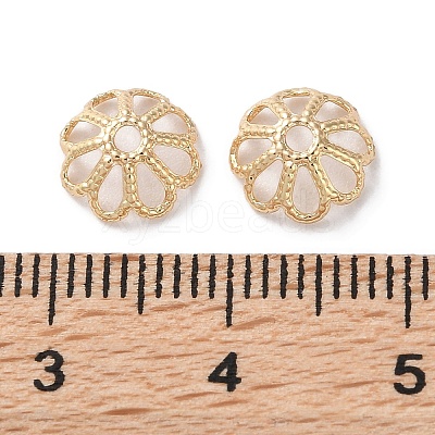Rack Plating Brass Bead Caps KK-F090-21LG-02-1