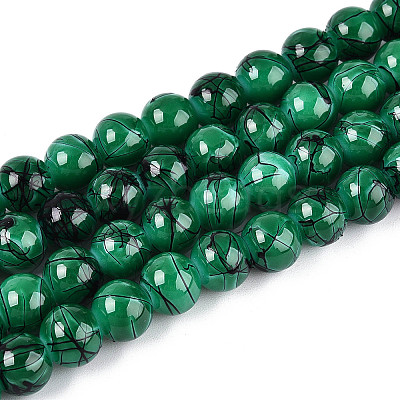 Drawbench Glass Bead Strands GLAD-S074-8mm-B74-1