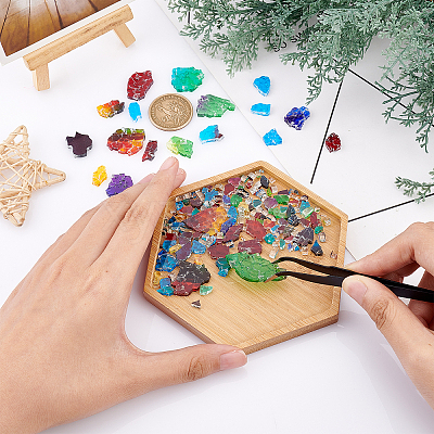 Glass Mosaic Cabochons DIY-WH0029-68-1