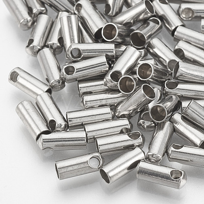 Tarnish Resistant 201 Stainless Steel Cord Ends STAS-S028-32-1
