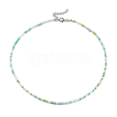 Bling Glass Beaded Necklace for Women NJEW-PH01492-03-1