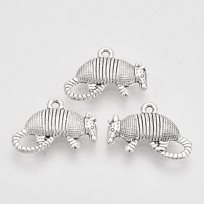 Tibetan Style Alloy Pendants X-TIBEP-T009-44AS-RS-1