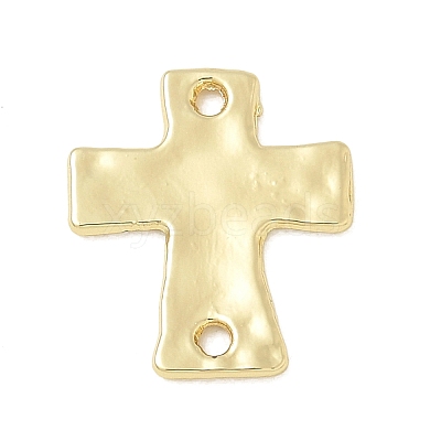 Alloy Textured Religion Cross Links Connector Charms FIND-Z127-01G-01-1