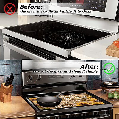 1Pc Cloth Induction Cooktop Protector Mats AJEW-GA0008-37C-1