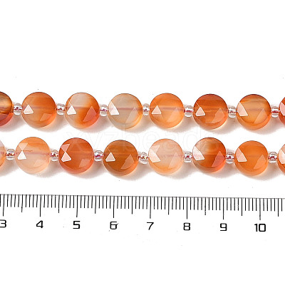 Natural Flower Agate Bead Strands G-NH0013-A01-01-1