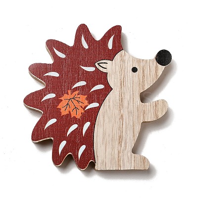 Autumn Single Face Printed Wood Cabochons WOOD-I010-01I-1