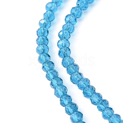 Transparent Glass Beads Strands GLAA-R135-2mm-19-1
